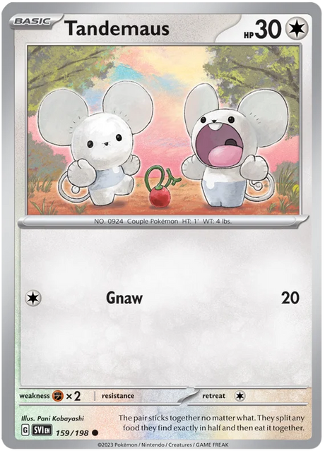 Tandemaus 159 Scarlet & Violet Base Set Pokemon Card Single