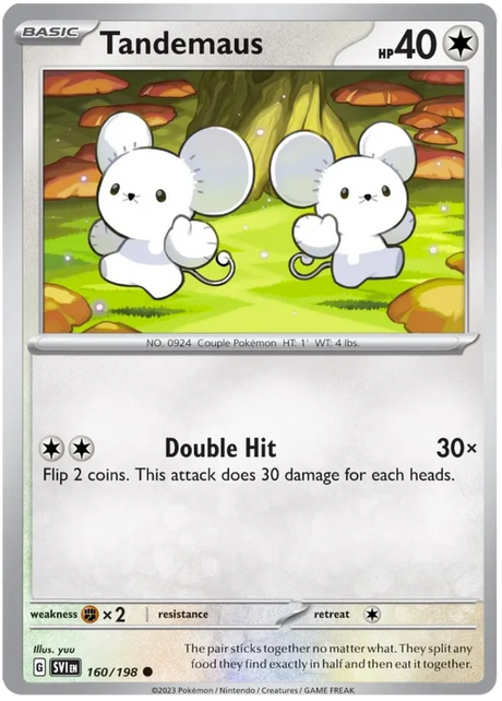 Tandemaus 160 Scarlet & Violet Base Set Pokemon Card Single