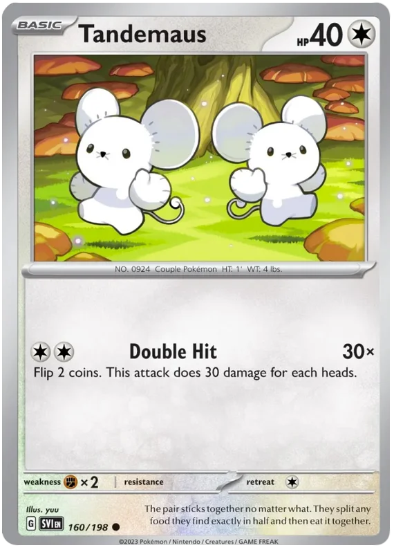 Tandemaus 160 Scarlet & Violet Base Set Pokemon Card Single