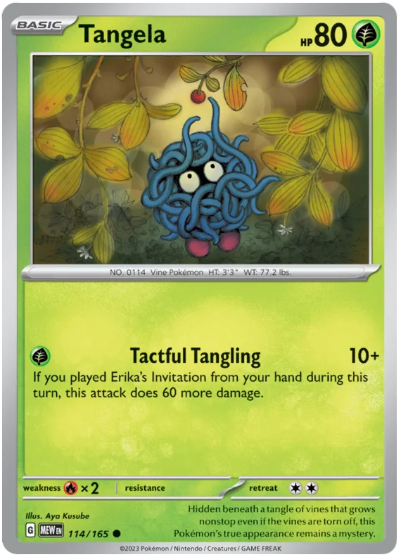 Tangela 151 Single Pokemon Card