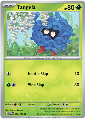 Tangela Twilight Masquerade Pokemon Single 001/167