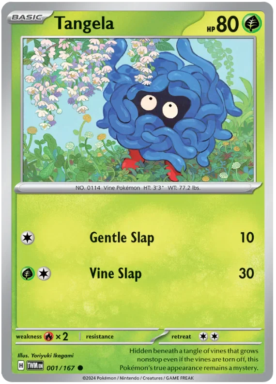 Tangela Twilight Masquerade Pokemon Single 001/167