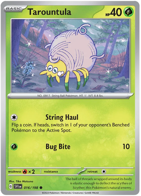 Tarountula 016 Scarlet & Violet Base Set Pokemon Card Single