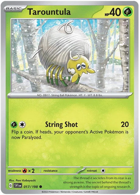 Tarountula 017 Scarlet & Violet Base Set Pokemon Card Single
