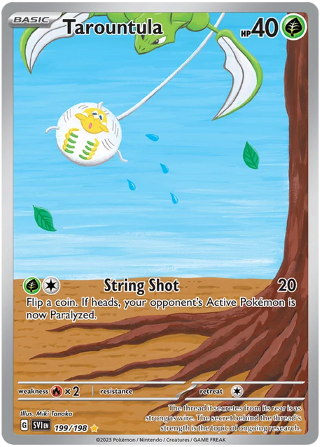 Tarountula Illustration Rare Scarlet & Violet Base Set Pokemon Card Single