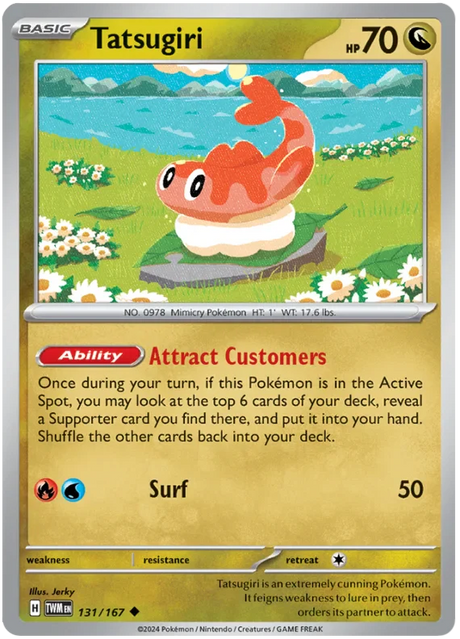 Tatsugiri Twilight Masquerade Pokemon Single 131/167