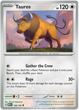 Tauros 151 Single Pokemon Card