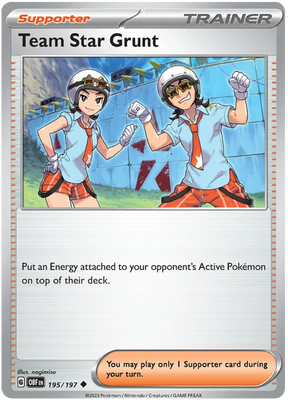 Team Star Grunt Obsidian Flames Single Pokemon Card