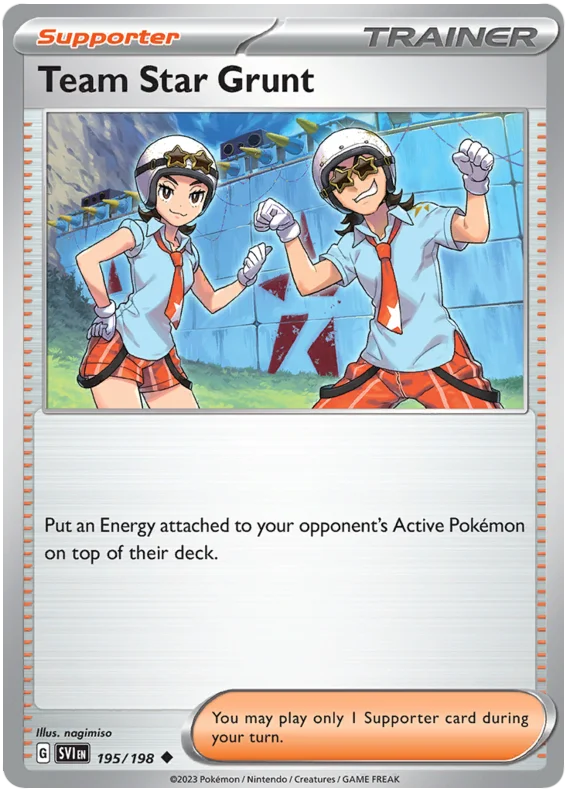 Team Star Grunt Scarlet & Violet Base Set Pokemon Card Single
