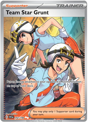 Team Star Grunt Full Art Scarlet & Violet Base Set Pokemon Card Single