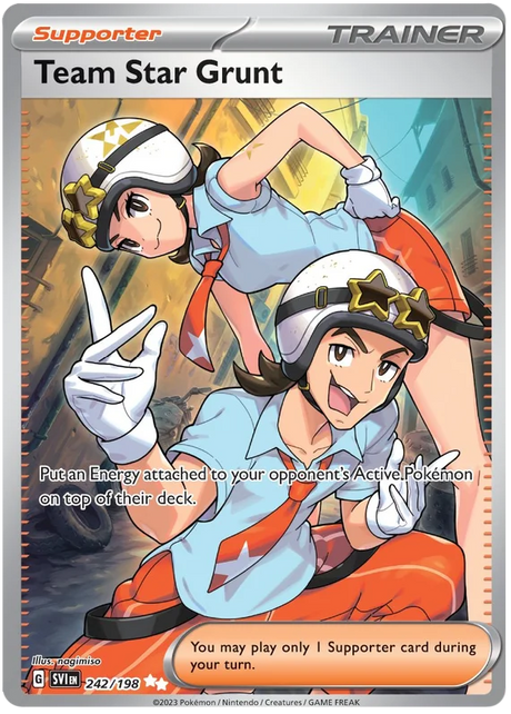 Team Star Grunt Full Art Scarlet & Violet Base Set Pokemon Card Single