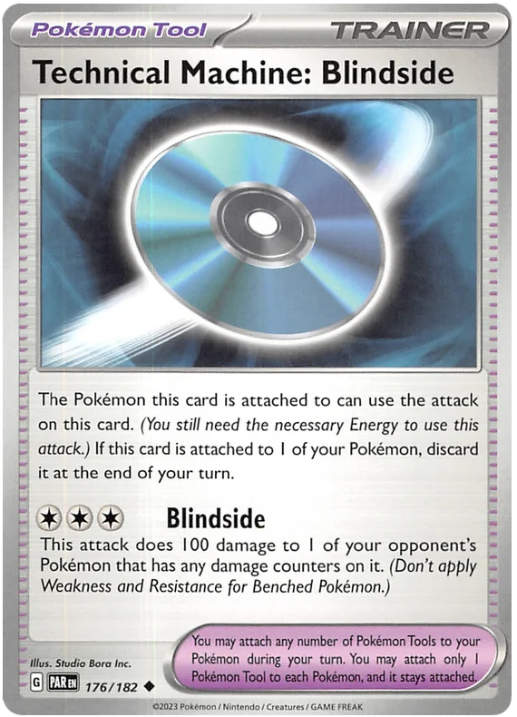 Technical Machine Blindside Paradox Rift Single Pokemon Card 176/182