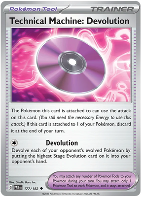 Technical Machine Devolution Paradox Rift Single Pokemon Card 177/182