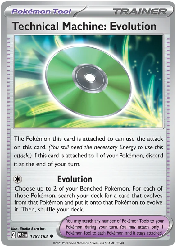 Technical Machine Evolution Paradox Rift Single Pokemon Card 178/182