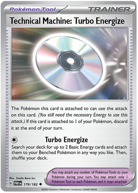 Technical Machine Turbo Energize Paradox Rift Single Pokemon Card 179/182