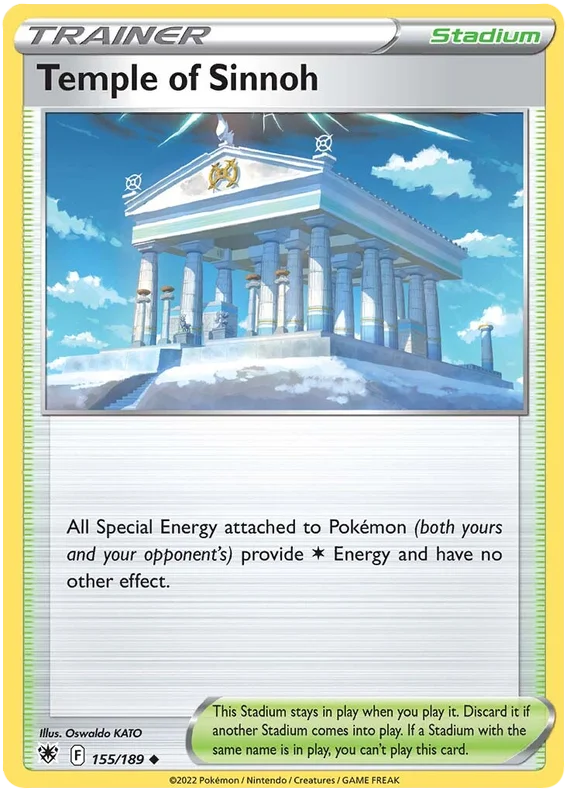Temple of Sinnoh Astral Radiance Pokemon Card Singles 155/189