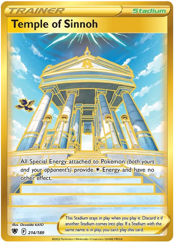 Temple of Sinnoh Astral Radiance Pokemon Card Singles 214/189