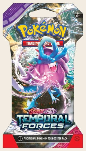 Temporal Forces Booster Pack – sealed Pokémon TCG with Walking Wake artwork