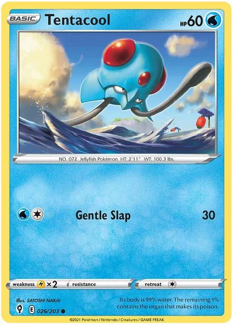 Tentacool 026/203 - Pokemon TCG Evolving Skies card