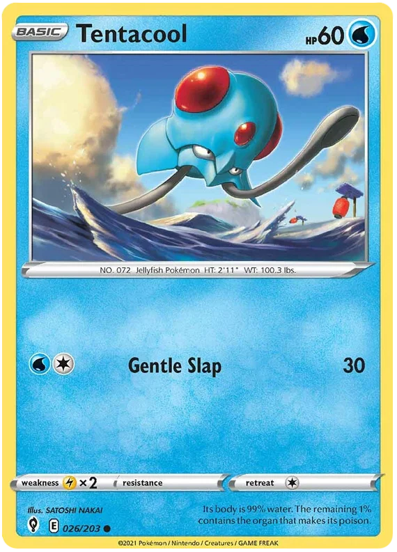Tentacool 026/203 - Pokemon TCG Evolving Skies card