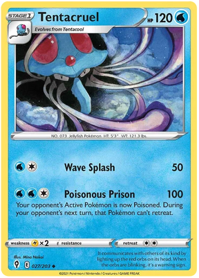Tentacruel 027/203 - Pokemon TCG Evolving Skies card