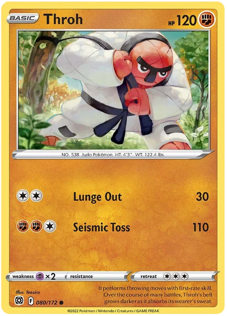 Throh Brilliant Stars Pokemon Card Singles 080/172