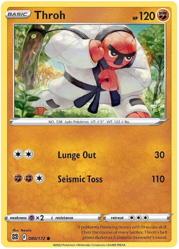 Throh Brilliant Stars Pokemon Card Singles 080/172