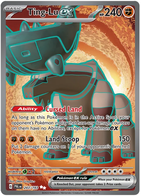Ting-Lu ex Full Art Paldea Evolved Single Pokemon Card