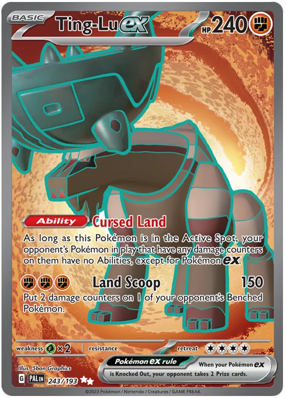 Ting-Lu ex Full Art Paldea Evolved Single Pokemon Card