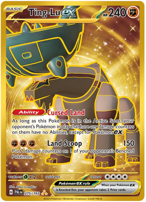 Ting-Lu ex Gold Paldea Evolved Single Pokemon Card