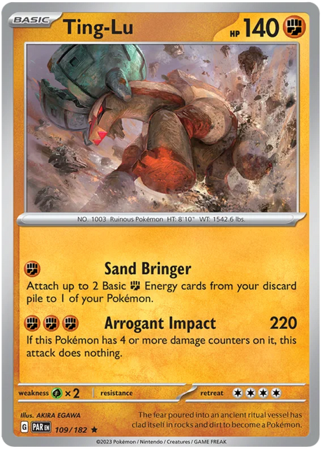 Ting-Lu Paradox Rift Single Pokemon Card 109/182