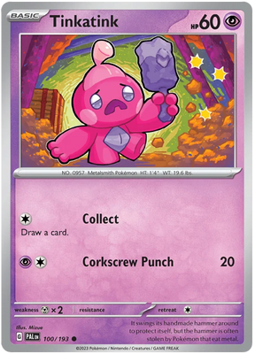 Tinkatink 100 Paldea Evolved Single Pokemon Card