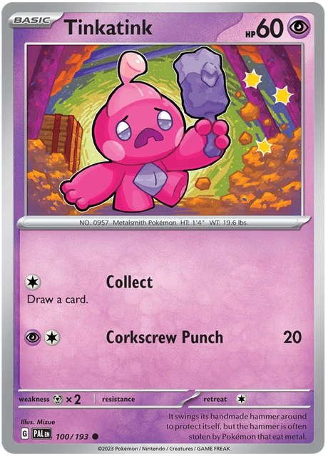 Tinkatink 100 Paldea Evolved Single Pokemon Card