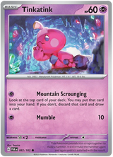 Tinkatink 082 Paradox Rift Single Pokemon Card 082/182