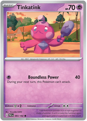 Tinkatink 083 Paradox Rift Single Pokemon Card 083/182