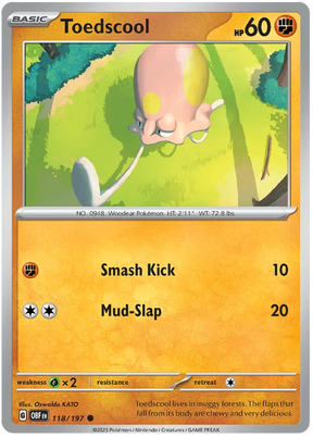 Toedscool Obsidian Flames Single Pokemon Card