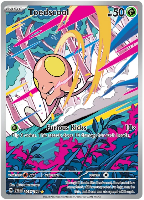 Toedscool Illustration Rare Scarlet & Violet Base Set Pokemon Card Single