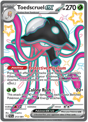Toedscruel ex Paldean Fates Pokemon Card Single 213/091