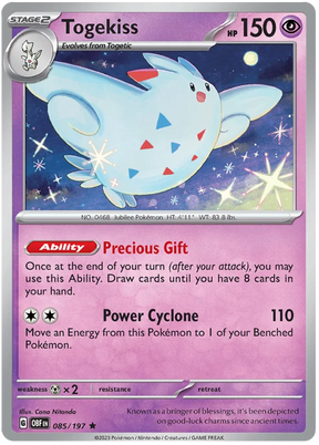 Togekiss Obsidian Flames Single Pokemon Card
