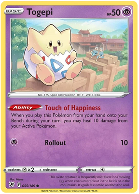 Togepi Astral Radiance Pokemon Card Singles 055/189