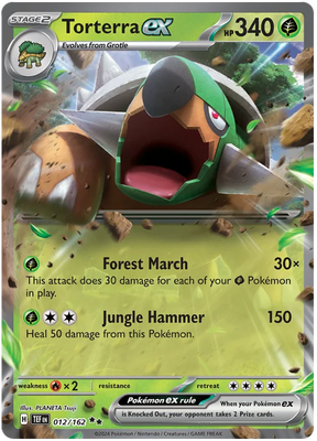 Torterra ex Temporal Forces Pokemon Single 012/162
