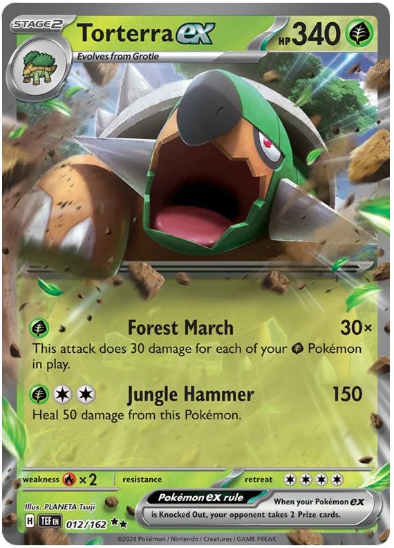 Torterra ex Temporal Forces Pokemon Single 012/162