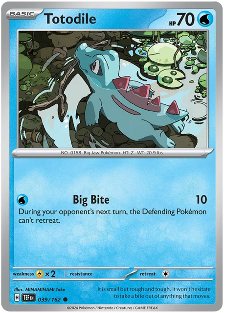 Totodile Temporal Forces Pokemon Single 039/162