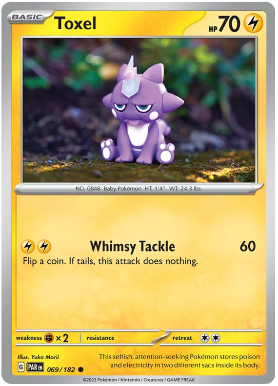 Toxel Paradox Rift Single Pokemon Card 069/182