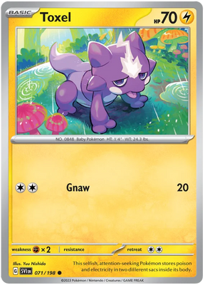 Toxel Scarlet & Violet Base Set Pokemon Card Single