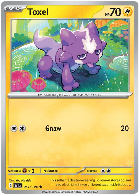 Toxel Scarlet & Violet Base Set Pokemon Card Single