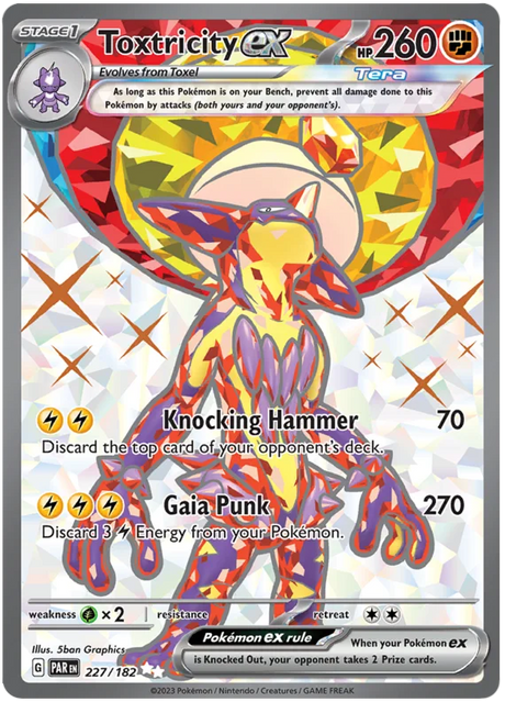 Toxtricity ex Full Art Paradox Rift Single Pokemon Card 227/182