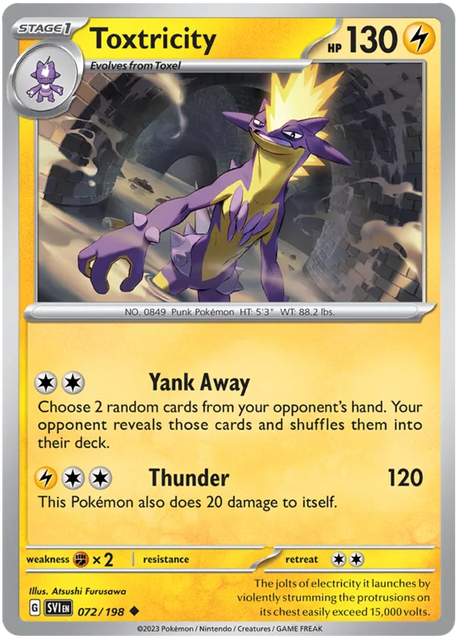 Toxtricity Scarlet & Violet Base Set Pokemon Card Single