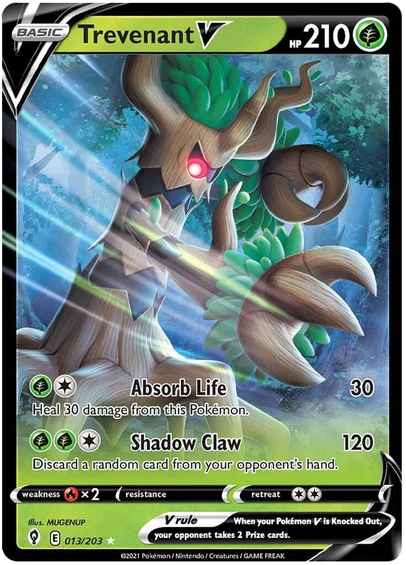 Trevenant V 013/203 - Pokemon TCG Evolving Skies card