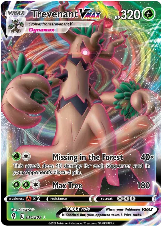 Trevenant VMAX 014/203 - Pokemon TCG Evolving Skies card